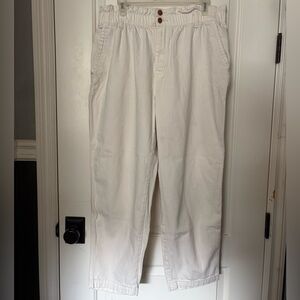 Universal Thread Gathered Waist Button Zip Cotton Pants
